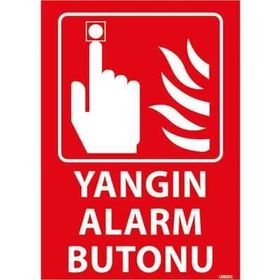 Taroks U06001 Yangın Alarm Butonu Uyarı Levhası