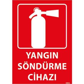 Taroks U06016 Yangın Söndürme Cihazı Uyarı Levhası