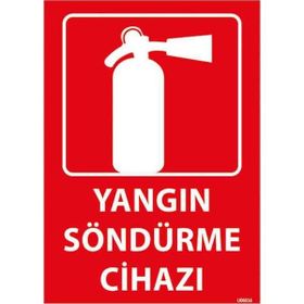 Taroks U06016 Yangın Söndürme Cihazı Uyarı Levhası