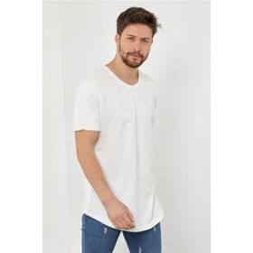Tarz Cool TCPS001R56S Kırık Beyaz Erkek T-shirt