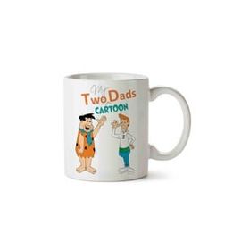 Taş Devri Jetsons Two Dads Cartoon Baskılı Kupa