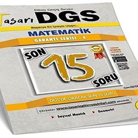 Tasarı Akademi Yayınları 2021 DGS Matematik Son 15 Garanti Serisi 4