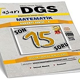 Tasarı Akademi Yayınları 2021 DGS Matematik Son 15 Garanti Serisi 4