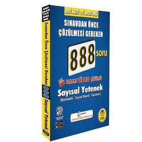 Tasarı - DGS ALES Video Çözümlü 888 Sayısal Soru Bankası