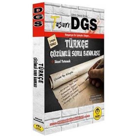 Tasarı Yayıncılık 2020 DGS Türkçe Çözümlü Soru Bankası Tasarı Yayınları Komisyon
