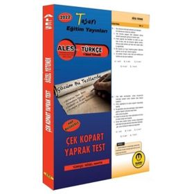 Tasarı Yayınları ALES Türkçe Yaprak Test