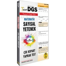 Tasarı Yayınları DGS Matematik Sayısal Yetenek Çek Kopart Yaprak Test