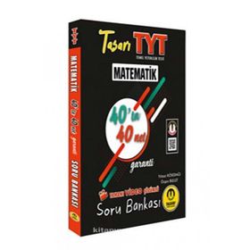 Tasarı Yayınları TYT Matematik 40'ta 40 Net Soru Bankası