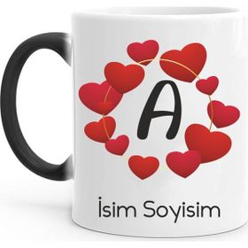 Tasarım Mağazası Harf Sihirli Kişiye Özel Kupa