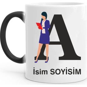 Tasarım Mağazası Harf Sihirli Kişiye Özel Kupa