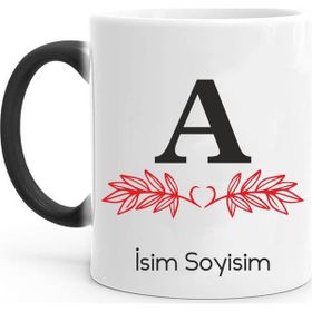 Tasarım Mağazası Harf Sihirli Kişiye Özel Kupa