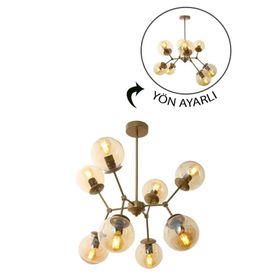 Taşcan Aydınlatma Sweet Eskitme 8'li Metal Yuvarlak Klasik Avize
