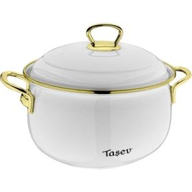 Taşev Sultan 18 cm Beyaz Tencere