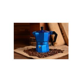 Taşev T1194 Piccolo 3 Fincan Mavi Alüminyum Moka Pot