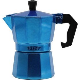 Taşev T1195 Piccolo 6 Fincan Mavi Alüminyum Moka Pot