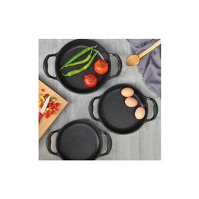 Taşhan T-0375 Döküm Granit 3'lü Omlet Sahan Set