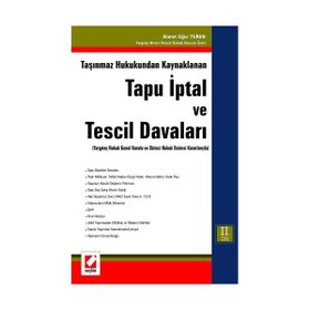 TAŞINMAZ HUKUKUNDAN KAYNAKLANAN TAPU İPTAL VE TESCIL DAVALARI (2 CILT) - AHMET UĞUR TURAN
