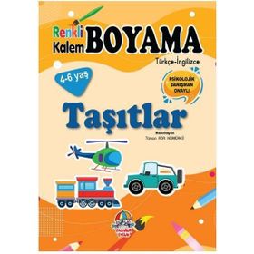 Taşıtlar - Renkli Kalem Boyama - Yağmur Çocuk