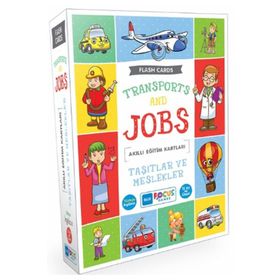 Taşıtlar ve Meslekler Akıllı Eğitim Kartları-Blue Focus