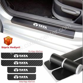 Tata 4 Adet Karbon Kapı Eşiği Sticker