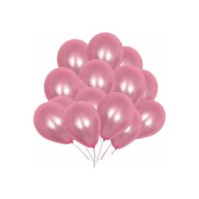 Tatlı Günler Metalik Lateks Pembe 25 Adet Balon