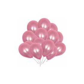 Tatlı Günler Metalik Lateks Pembe 25 Adet Balon