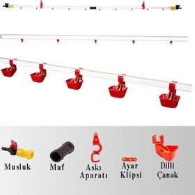 Tavpet 10 m Hat Dilli Çanaklı Nipel Suluk Sistemi
