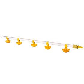 Tavpet 100 cm 5 Nipelli Küçük Yaylı Çanaklı Civcivler Için Eko Nipel Suluk Sistemi