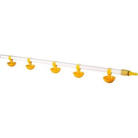 Tavpet 100 cm 5 Nipelli Küçük Yaylı Çanaklı Civcivler Için Eko Nipel Suluk Sistemi