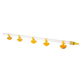 Tavpet 100 cm 5 Nipelli Küçük Yaylı Çanaklı Civcivler Için Eko Nipel Suluk Sistemi