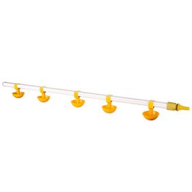 Tavpet 100 cm 5 Nipelli Küçük Yaylı Çanaklı Civcivler Için Eko Nipel Suluk Sistemi