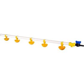Tavpet 100 cm 5 Nipelli Küçük Yaylı Çanaklı Civcivler Için Nipel Suluk Sistemi