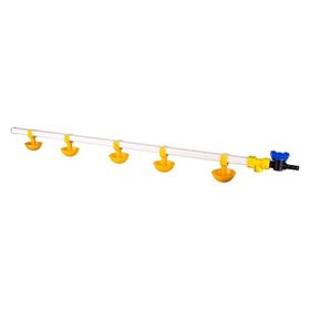 Tavpet 100 cm 5 Nipelli Küçük Yaylı Çanaklı Civcivler Için Nipel Suluk Sistemi