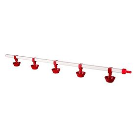 Tavpet 100 cm 5 Nipelli Yaylı Çanaklı 40 Tavukluk Eko Nipel Suluk