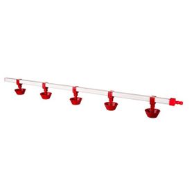 Tavpet 100 cm 5 Nipelli Yaylı Çanaklı 40 Tavukluk Eko Nipel Suluk