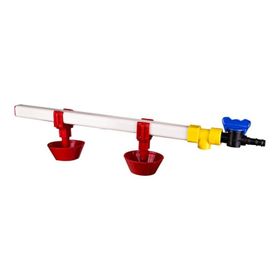 Tavpet 15 Tavukluk 40 cm 2 Nipelli Yaylı Çanaklı Nipel Suluk Sistemi