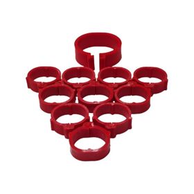 Tavpet 18 mm 50'lik Kırmızı Tavuk Bileziği