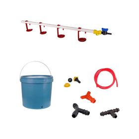 Tavpet 20 lt Depolu Askılı Çanaklı Set 13 Nipel Tavuk Suluğu
