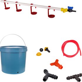 Tavpet 20 lt Depolu Askılı Çanaklı Set 13 Nipel Tavuk Suluğu