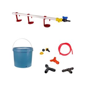 Tavpet 20 lt Depolu Askılı Çanaklı Set 7 Nipel Tavuk Suluğu