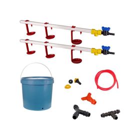 Tavpet 20 lt Depolu Askılı Çanaklı Set 8 Nipel Tavuk Suluğu