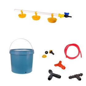 Tavpet 20 lt Depolu Büyük Yaylı Çanaklı Set 35 Nipel Hindi Suluğu