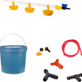 Tavpet 20 lt Depolu Büyük Yaylı Çanaklı Set 35 Nipel Hindi Suluğu