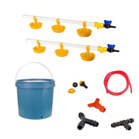 Tavpet 20 lt Depolu Büyük Yaylı Çanaklı Set 36 Nipel Hindi Suluğu