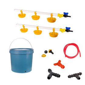 Tavpet 20 lt Depolu Büyük Yaylı Çanaklı Set 36 Nipel Hindi Suluğu