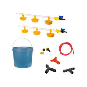 Tavpet 20 lt Depolu Büyük Yaylı Çanaklı Set 36 Nipel Hindi Suluğu