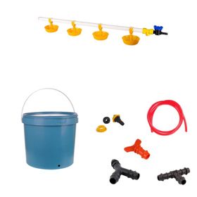 Tavpet 20 lt Depolu Büyük Yaylı Çanaklı Set 37 Nipel Hindi Suluğu