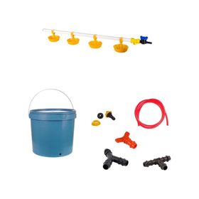 Tavpet 20 lt Depolu Büyük Yaylı Çanaklı Set 37 Nipel Hindi Suluğu