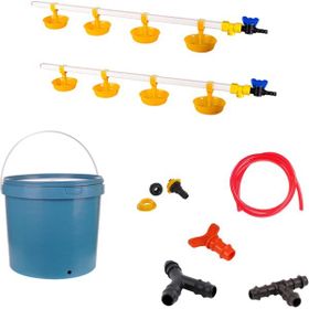 Tavpet 20 lt Depolu Büyük Yaylı Çanaklı Set 38 Nipel Hindi Suluğu