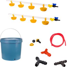 Tavpet 20 lt Depolu Büyük Yaylı Çanaklı Set 38 Nipel Hindi Suluğu